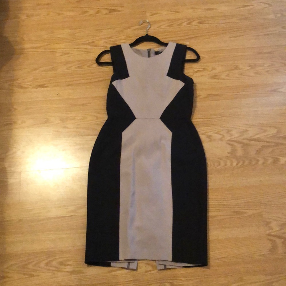 BCBGMAXAZRIA Body Con Black/Nude Mini Dress